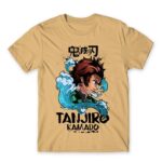 Kamado Tanjiro – Water style Sand Men's Tee for Anime, Kimetsu No Yaiba