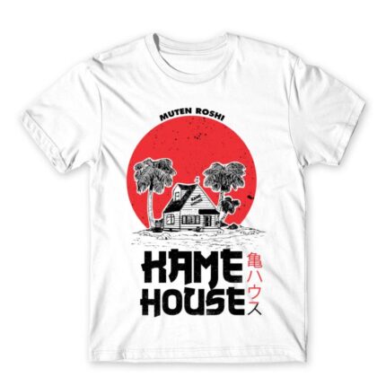 Kame house – sunset White Men's Tee for Anime, Dragon Ball