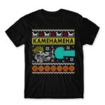 Kamehameha Christmas design Black Men's Tee for Anime, Dragon Ball