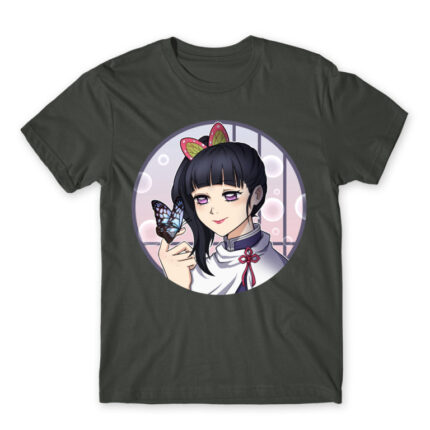 Kanao Tsuyuri – Kimetsu no Yaiba Dark Grey Men's Tee for Anime, Kimetsu No Yaiba