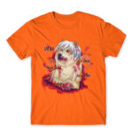 Kaneki Doge Orange Men's T-shirt for Anime, Tokyo Ghoul