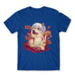 Kaneki Doge Royal Blue Men's Tee for Anime, Tokyo Ghoul