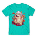Kaneki Doge Turquoise Men's T-shirt for Anime, Tokyo Ghoul