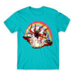 Kaneki on a Ride Atoll Blue Men's Tee for Anime, Tokyo Ghoul