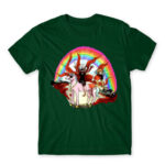 Kaneki on a Ride Bottle Green Men's T-shirt for Anime, Tokyo Ghoul