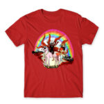 Kaneki on a Ride Red Men's T-shirt for Anime, Tokyo Ghoul