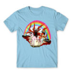 Kaneki on a Ride Sky Blue Men's Tee for Anime, Tokyo Ghoul