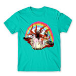 Kaneki on a Ride Turquoise Men's T-shirt for Anime, Tokyo Ghoul