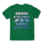 Kawaii in the Streets Kelly Green Men's T-shirt for Anime, Otaku