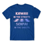 Kawaii in the Streets Royal Blue Men's Tee for Anime, Otaku