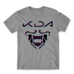 KDA Grey Melange Men's Tee for Gaming, League Of Legends