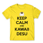 Keep Calm and Kawaii desu Lemon Men's T-shirt for Anime, Anime Other