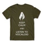 Keep Calm and listen to Vocaloid Army Men's T-shirt for Anime, Anime Other