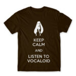 Keep Calm and listen to Vocaloid Chocolate Men's Tee for Anime, Anime Other