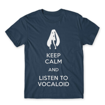 Keep Calm and listen to Vocaloid Denim Men's T-shirt for Anime, Anime Other