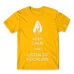 Keep Calm and listen to Vocaloid Gold Men's Tee for Anime, Anime Other