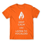 Keep Calm and listen to Vocaloid Orange Men's T-shirt for Anime, Anime Other