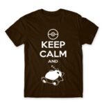 Keep calm and Snorlax Chocolate Men's Tee for Anime, Pokemon