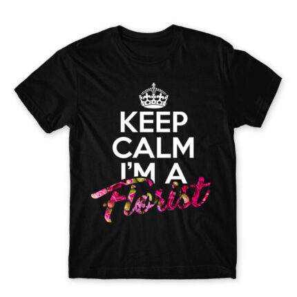 Keep calm – florists Black Men's T-shirt for Florist, Work