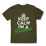 Keep calm, I’m a postman Army Men's T-shirt for Postman, Work