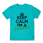 Keep calm, I’m a postman Atoll Blue Men's T-shirt for Postman, Work