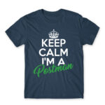 Keep calm, I’m a postman Denim Men's T-shirt for Postman, Work