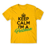 Keep calm, I’m a postman Gold Men's Tee for Postman, Work