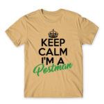 Keep calm, I’m a postman Sand Men's Tee for Postman, Work