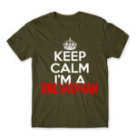 Keep calm, I’m a railwayman Army Men's Tee for Train Conductor, Work