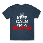 Keep calm, I’m a railwayman Denim Men's Tee for Train Conductor, Work