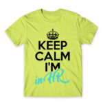 Keep calm, I’m in HR Apple Green Men's Tee for Human Resources, Work