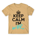 Keep calm, I’m in HR Sand Men's T-shirt for Human Resources, Work