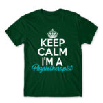 Keep calm – Physical Therapist Bottle Green Men's Tee for Physiotherapist, Work