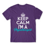 Keep calm – Physical Therapist Dark Purple Men's T-shirt for Physiotherapist, Work