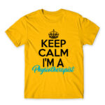 Keep calm – Physical Therapist Gold Men's Tee for Physiotherapist, Work