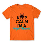 Keep calm – Physical Therapist Orange Men's Tee for Physiotherapist, Work