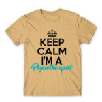 Keep calm – Physical Therapist Sand Men's Tee for Physiotherapist, Work