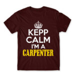 Keep, I’m a carpenter Burgundy Men's Tee for Carpenter, Work