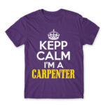 Keep, I’m a carpenter Dark Purple Men's T-shirt for Carpenter, Work