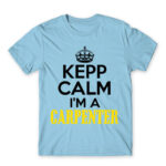 Keep, I’m a carpenter Sky Blue Men's Tee for Carpenter, Work