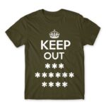 Keep out Army Men's T-shirt for Funny, Sarcastic Humour