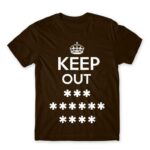 Keep out Chocolate Men's Tee for Funny, Sarcastic Humour