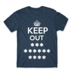 Keep out Denim Men's T-shirt for Funny, Sarcastic Humour