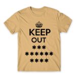 Keep out Sand Men's Tee for Funny, Sarcastic Humour
