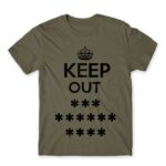Keep out Zinc Men's Tee for Funny, Sarcastic Humour