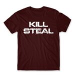 Kill Steal Burgundy Men's Tee for Gaming, League Of Legends