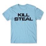 Kill Steal Sky Blue Men's T-shirt for Gaming, League Of Legends