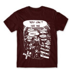 Kill the lights Burgundy Men's T-shirt for Anime, Original Art