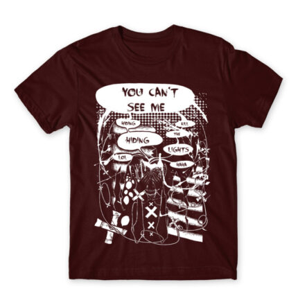 Kill the lights Burgundy Men's T-shirt for Anime, Original Art