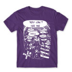 Kill the lights Dark Purple Men's T-shirt for Anime, Original Art